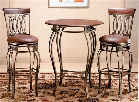 Pub Table w Wrought Iron Base & Wood Top - Mo - Contemporary - Indoor Pub And Bistro Tables - by ...