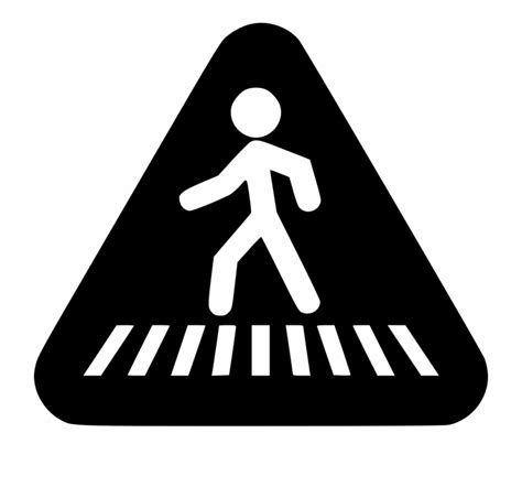 Crossing The Road Png - Animated Zebra Crossing Sign | Transparent PNG ...