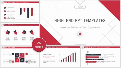 Red business analysis report PPT templates & Google Slides