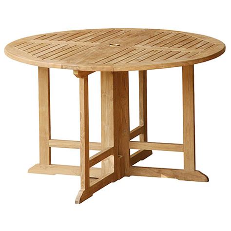 Round Teak Patio Dining Table TOTT006 Outdoor GardenTables