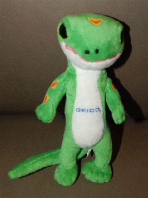 Geico Gecko Lizard Plush Promotional Stuffed Animal Promo Advertising 5 ...