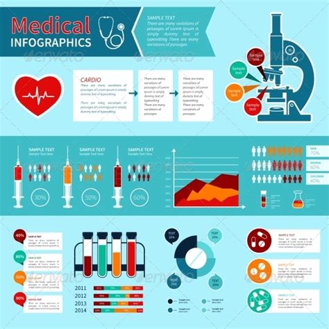 Flat Medical Infographics by macrovector | GraphicRiver