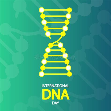 International DNA Day Banner Stock Vector - Illustration of annual ...