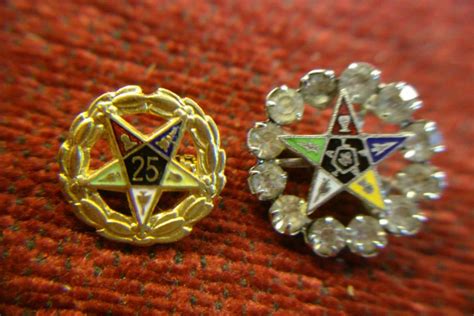 TWO VINTAGE EASTERN STAR PINS FOR YOUR COLLECTION – HAVE A LOOK