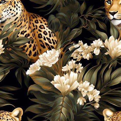 Premium Photo | Cheetah spots seamless pattern