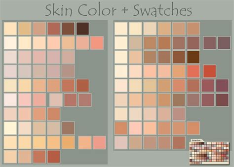 √ Skin Color Palette Tumblr