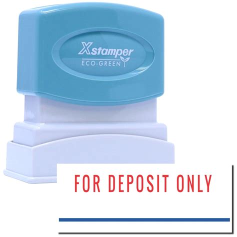 Two-Color For Deposit Only Xstamper Stamp | Xstamper Stamps