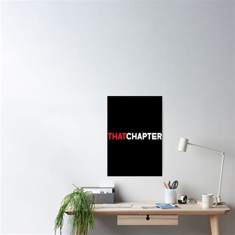 "That Chapter Merch Thatchapter Logo" Poster for Sale by SamibShop | Redbubble