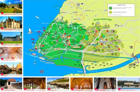 Le Havre area tourist map - Ontheworldmap.com