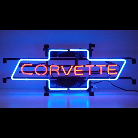 CORVETTE BOWTIE NEON SIGN - Neon4Less.com