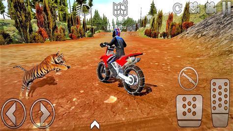 Offroad Outlaws - Tiger Attack On Me 😱 In New Map | Dirt Bike Mud Riding Android Gameplay - YouTube