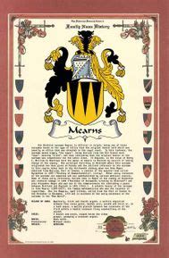 Mearns Surname History & Family Crest