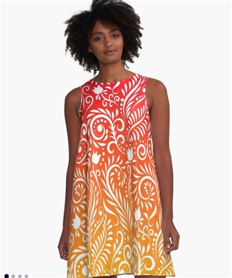 Tangerine & Orange dress @CreativityRoams | Rainbow design, Orange dress, Color design