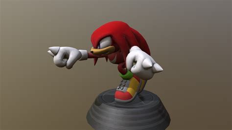 Sonic Generations - Knuckles the Echidna Statue - Download Free 3D model by blacktailsthefox ...