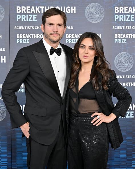 Mila Kunis and Ashton Kutcher at Breakthrough Prize Ceremony | POPSUGAR Celebrity