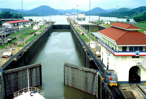Free picture: locks, Pacific, ocean, Panama, canal
