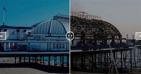 Eastbourne Pier Fire: Heartbreaking Before And After Photos Reveal ...