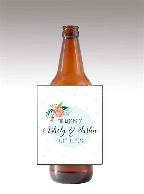 The Wedding Of Wine / Beer Bottle Labels Great for Engagement Bridal ...