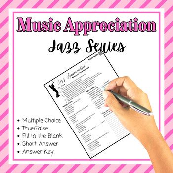 Music Appreciation: The Swing Era (Jazz) | Printable Worksheets | TPT