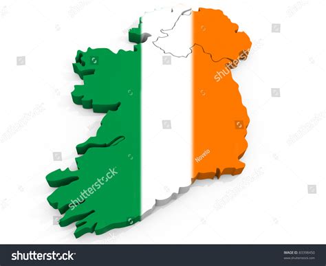 Map Ireland Flag Republic Ireland Stock Illustration 83398450 - Shutterstock