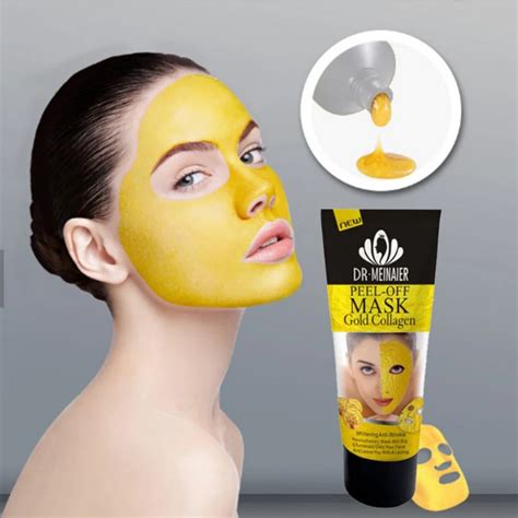 24K Gold Collagen Peel off Mask Face Whitening Lifting Firming Skin ...