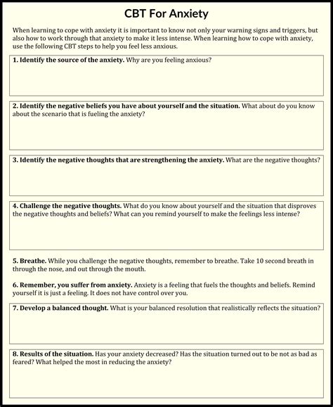 ️Cognitive Defusion Worksheet Free Download| Gambr.co