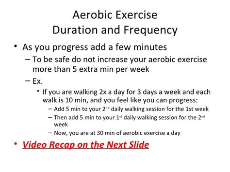 Aerobic Exercise: Type, Duration, Frequency, Intensity