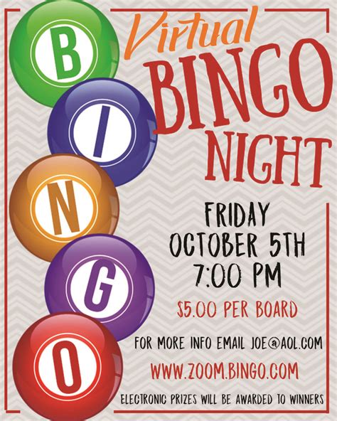 Virtual Bingo Flyer EDITABLE Event Flyer Poster Instant | Etsy | Bingo, Bingo night, Event flyer