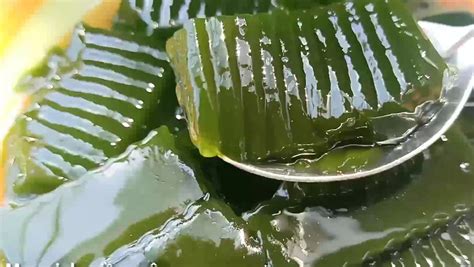 Sương Sâm Leaf Jelly With Clove Basil Seeds (Sương Sâm Hạt É) – Cuisine ...