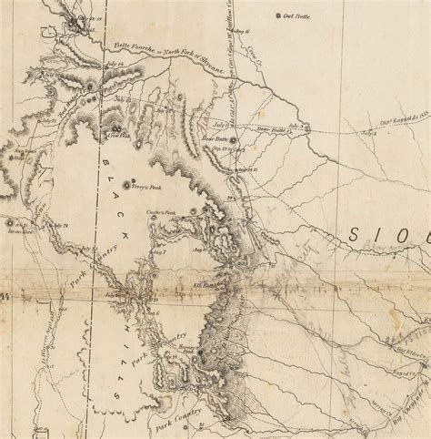 Important Dakota Territory map, annotated by a pioneer - Rare & Antique ...