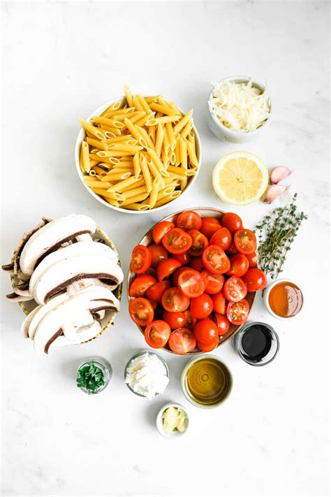 Roasted Tomato & Mushroom Pasta - Happy Veggie Kitchen