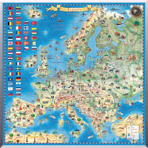 Landmarks In Europe Map