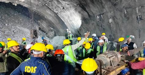 India tunnel collapse leaves 40 workers trapped for days, rescuers racing to bore through tons ...