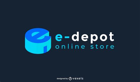 E Online Store 3d Logo Vector Download