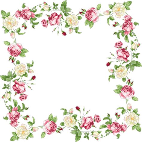 Collection of Flowers Borders PNG. | PlusPNG