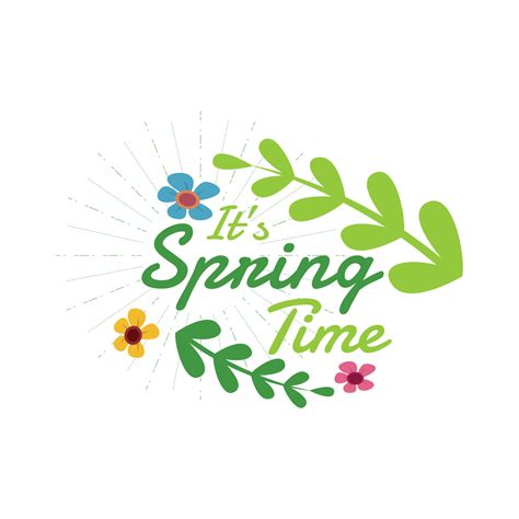 Spring logo design vector. 21742809 Vector Art at Vecteezy