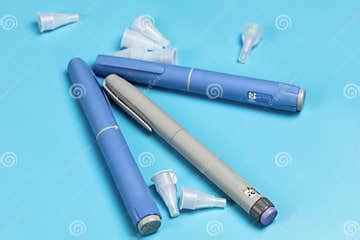 Ozempic Insulin Injection Pen or Insulin Cartridge Pen for Diabetics. Stock Photo - Image of ...