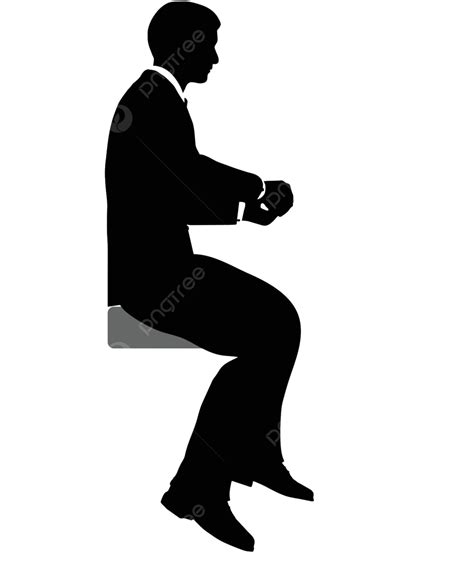 Business People Meeting Sitting Silhouette Staff Businessman Meeting Vector, Staff, Businessman ...