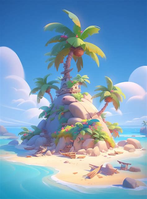 ArtStation - Tropical island | Environment concept art, Game concept ...