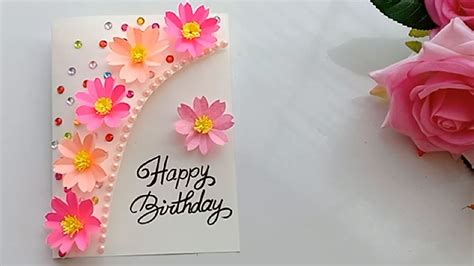 Greeting Cards Paper & Party Supplies Paper Birthday Card Card for Grandmother Handmade Card ...