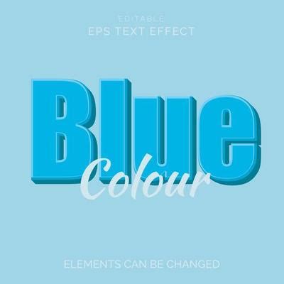 Blue Text Effect Vector Art, Icons, and Graphics for Free Download