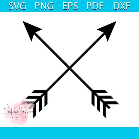 Crossed arrows svg free, arrow svg, tribal arrow svg, instan - Inspire Uplift