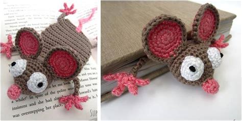 Mouse Crocheted Bookmark [FREE Crochet Pattern]