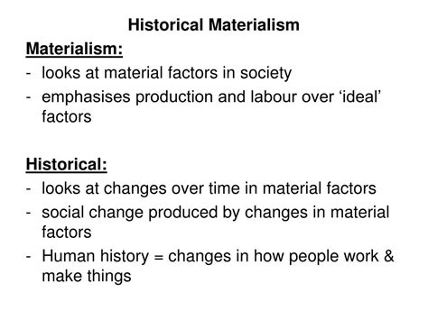 PPT - Karl Marx - Historical Materialism PowerPoint Presentation, free download - ID:177599