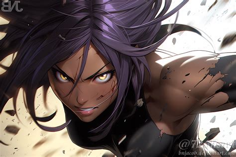 ArtStation - (Fan art) Bleach - Yoruichi 1