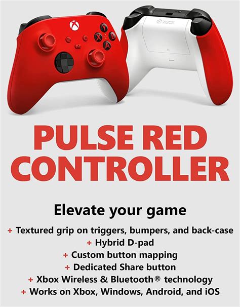 Xbox Core Wireless Controller – Pulse Red - G&G Bermuda