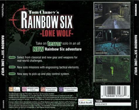 Tom Clancy's Rainbow Six - Lone Wolf PSX cover