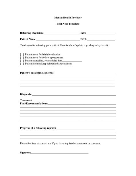 Progress Note Template For Mental Health Counselors – emmamcintyrephotography.com