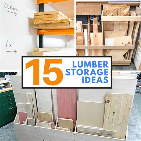 15 Smart Lumber and Scrap Wood Storage Ideas - The Handyman's Daughter