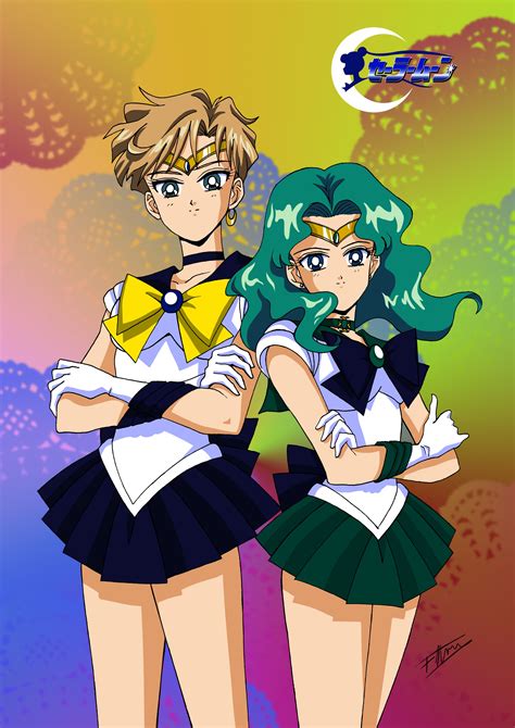 Sailor Uranus and Sailor Neptune | Sailor uranus, Sailor neptune ...